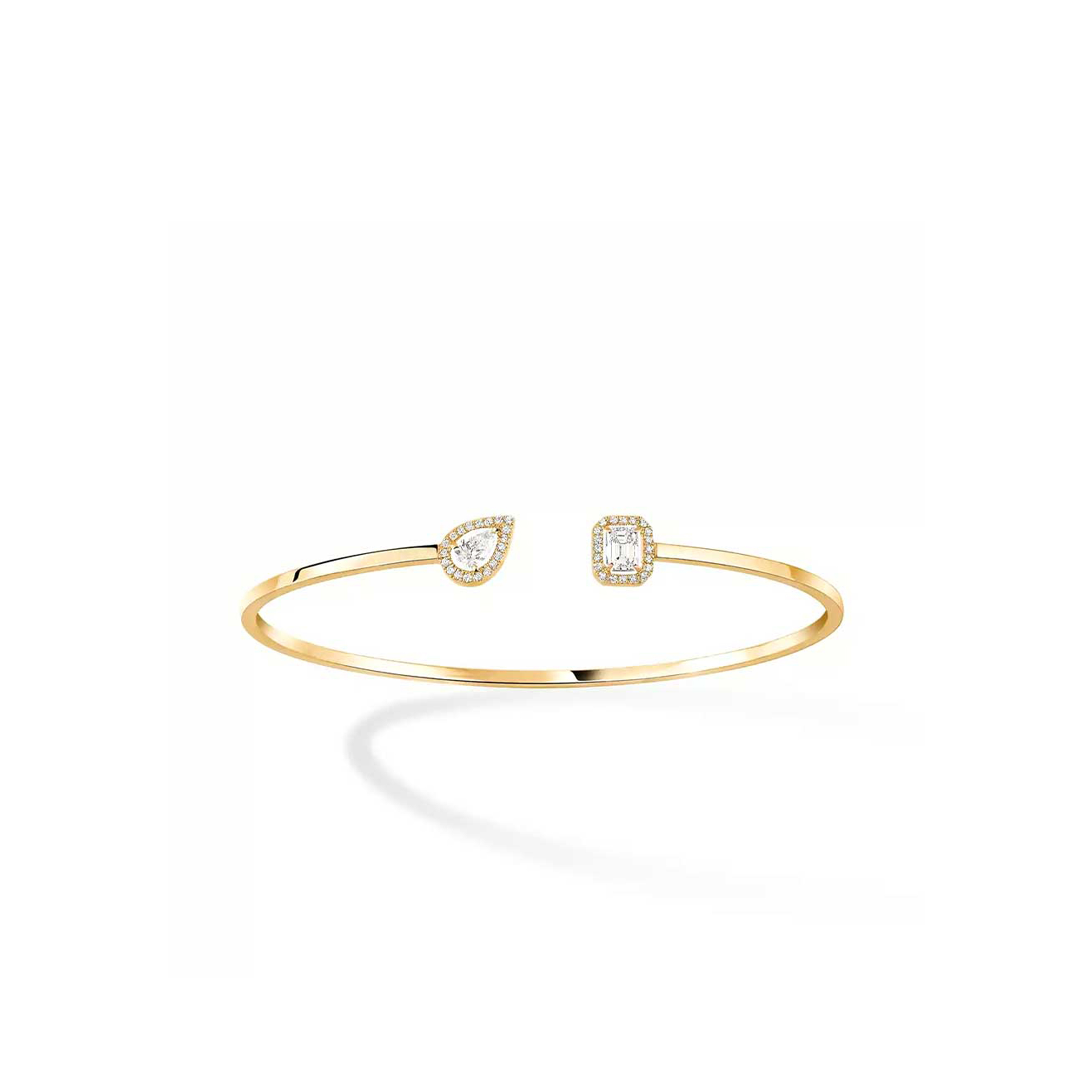 MESSIKA JONC FLEX TOI & MOI MY TWIN 0,15CT X2 BRACELET DIAMANT OR JAUNE 07222-YG